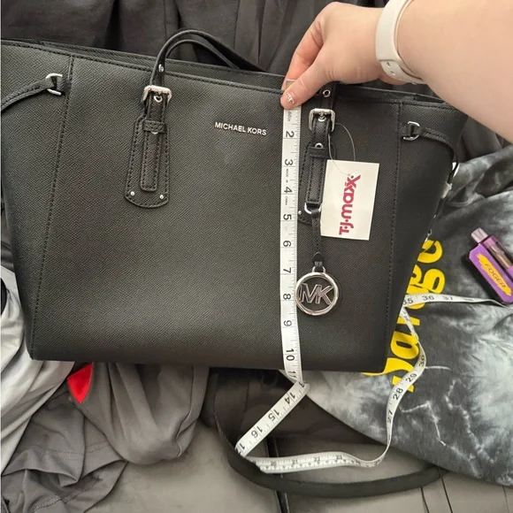 Michael Kors Black Saffiano Leather Tote - Picture 5 of 6